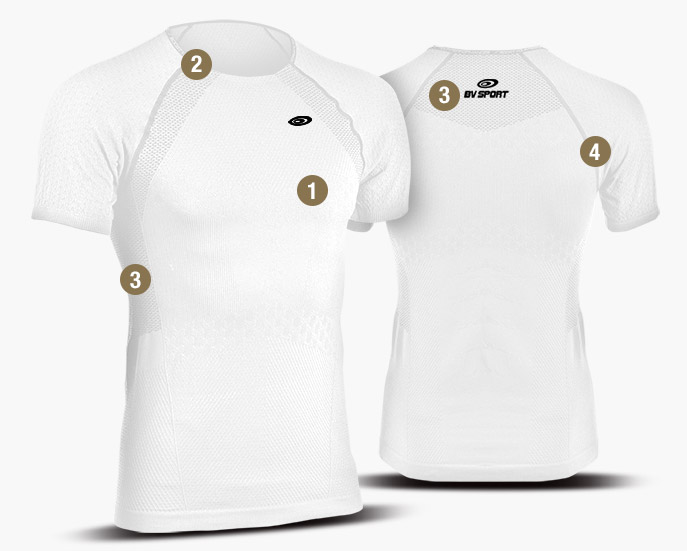 T-shirts RTECH EVO2 white